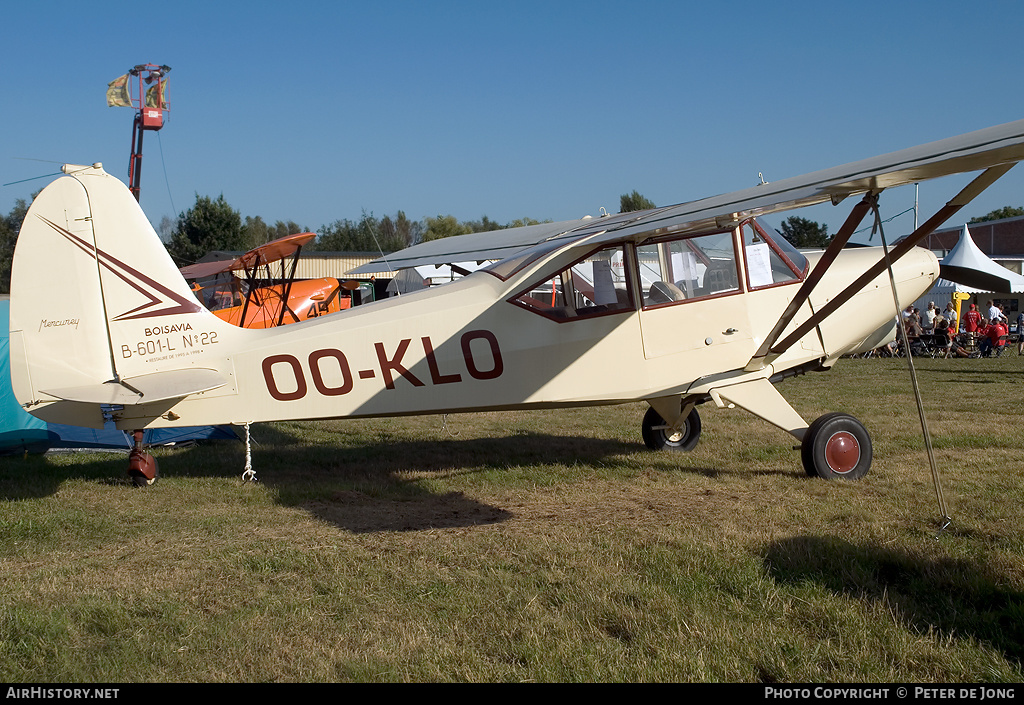 Aircraft Photo of OO-KLO | Boisavia B-601L Mercurey | AirHistory.net #5604