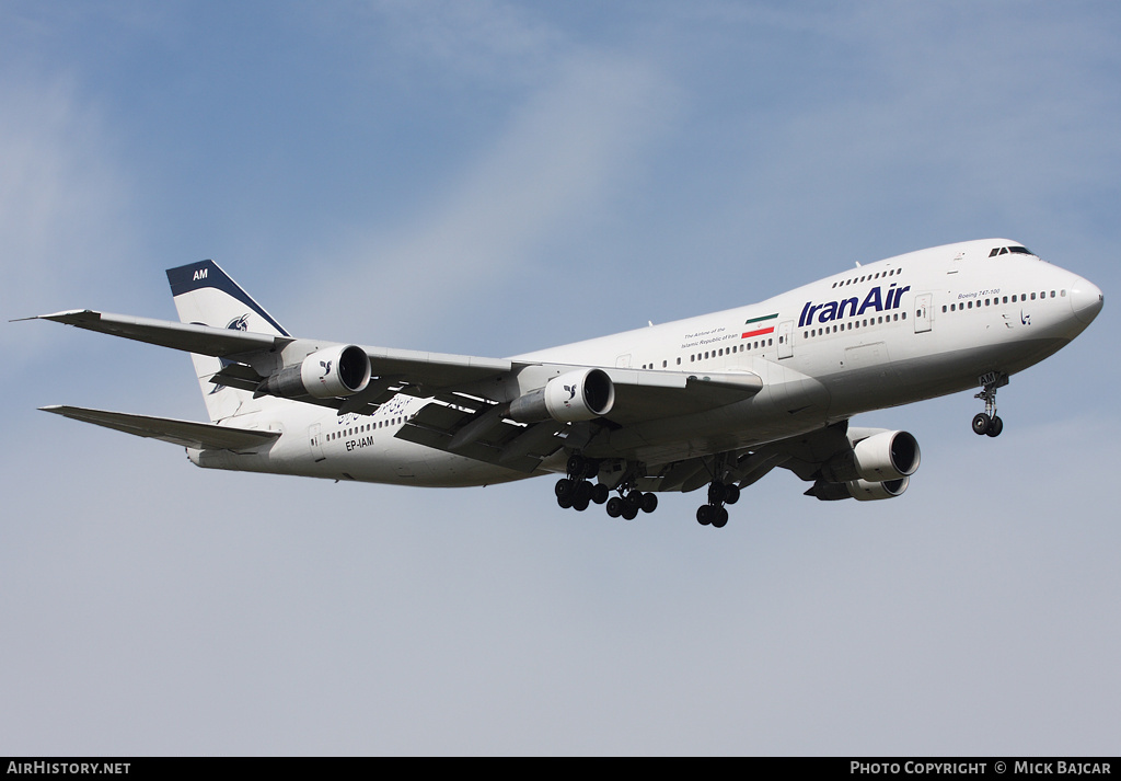 Aircraft Photo of EP-IAM | Boeing 747-186B | Iran Air | AirHistory.net #5624