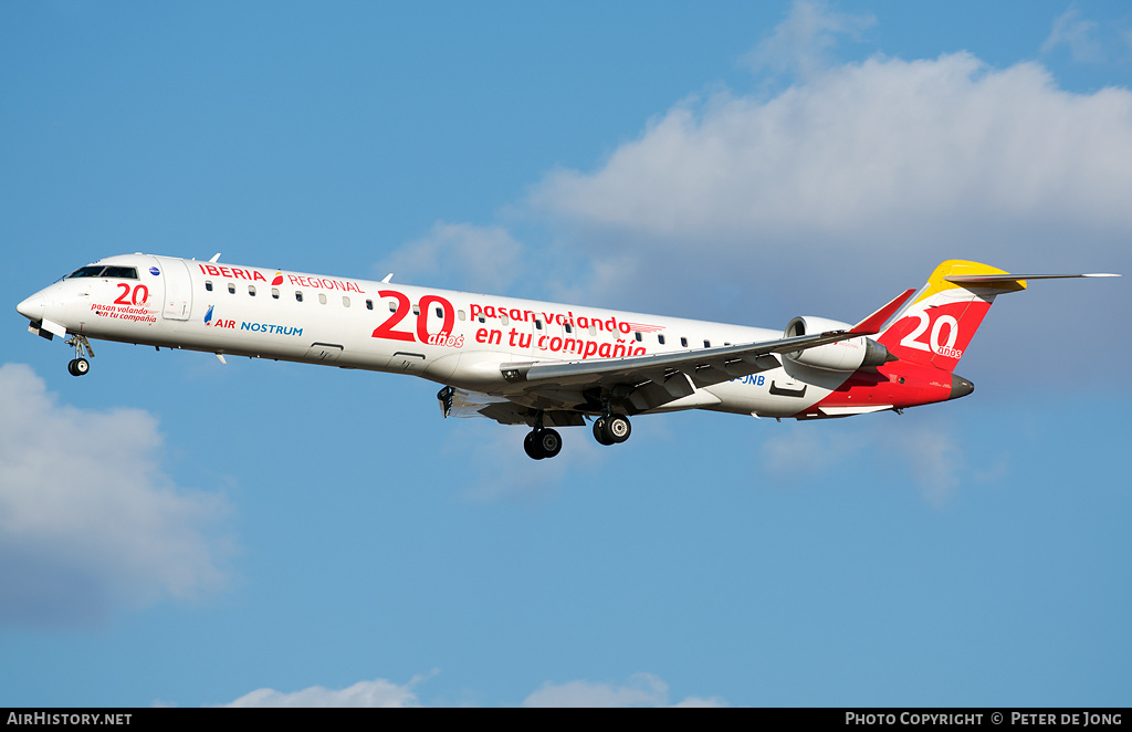 Aircraft Photo of EC-JNB | Bombardier CRJ-900 (CL-600-2D24) | Iberia Regional | AirHistory.net #5633