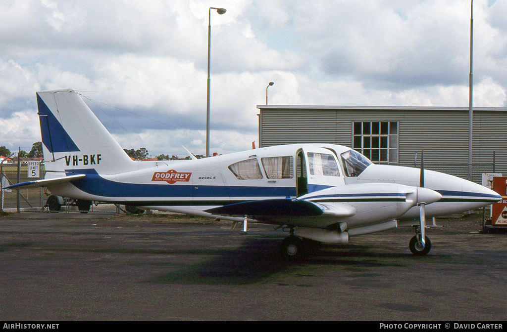 Aircraft Photo of VH-BKF | Piper PA-23-250 Aztec E | Godfrey Steel Office Equipment | AirHistory.net #5683