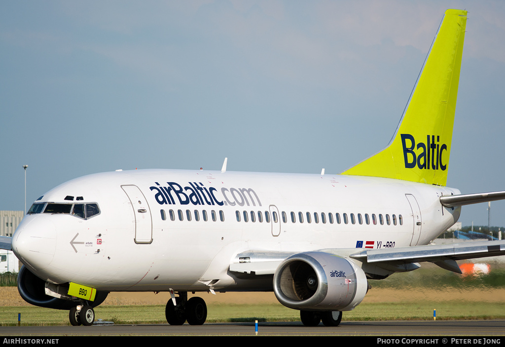 Aircraft Photo of YL-BBQ | Boeing 737-522 | AirBaltic | AirHistory.net #5705