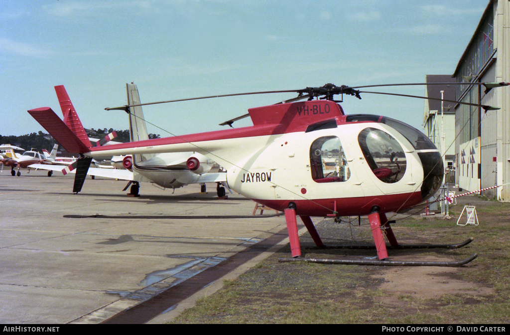 Aircraft Photo of VH-BLO | Hughes 500C (369HS) | Jayrow Helicopters | AirHistory.net #5733