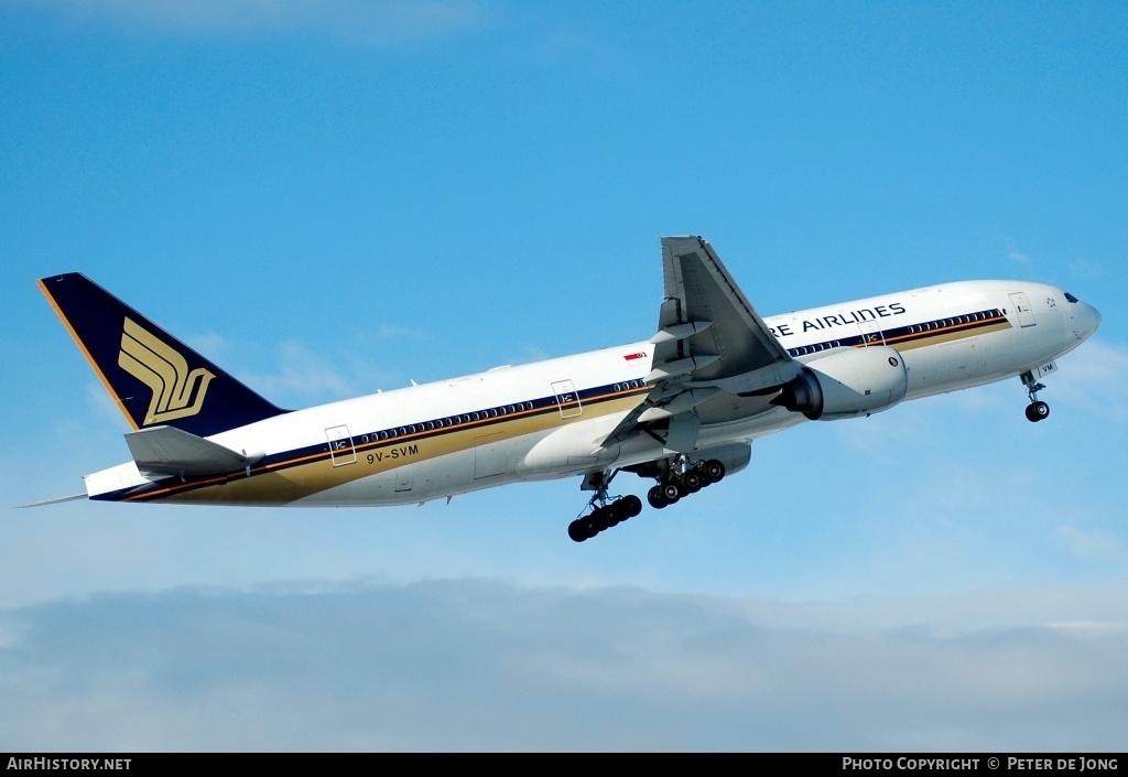 Aircraft Photo of 9V-SVM | Boeing 777-212/ER | Singapore Airlines | AirHistory.net #5763