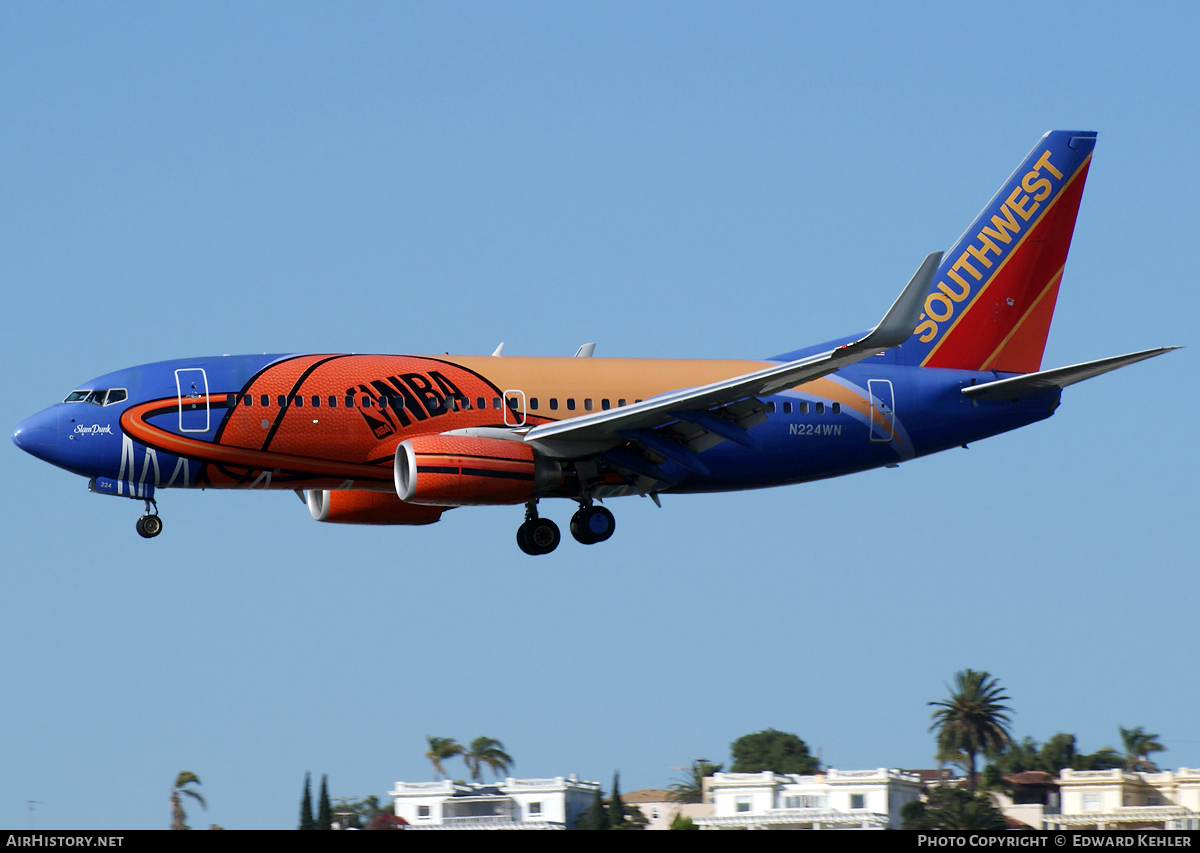 Aircraft Photo of N224WN | Boeing 737-7H4 | Southwest Airlines | AirHistory.net #5903