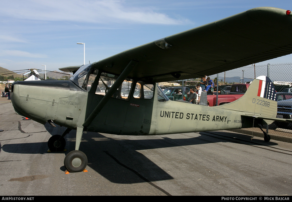 Aircraft Photo of N5286G / 0-22388 | Cessna O-1A Bird Dog (305A/L-19A) | USA - Army | AirHistory.net #5909