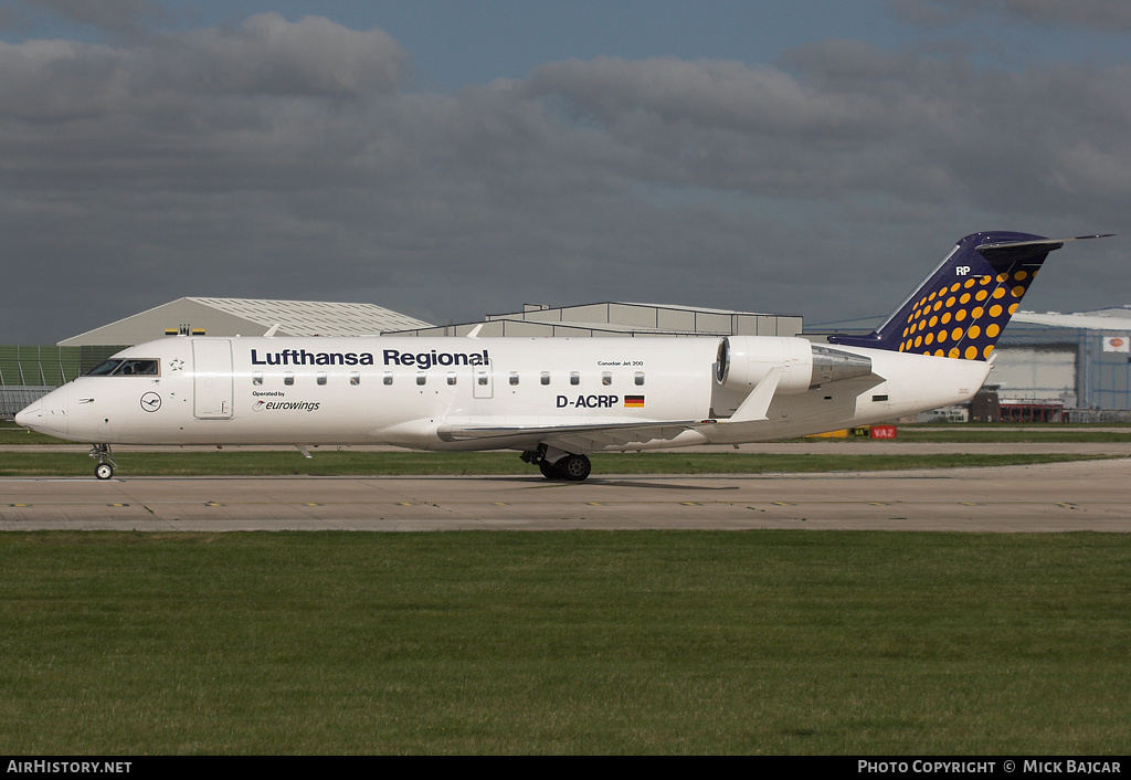Aircraft Photo of D-ACRP | Bombardier CRJ-200LR (CL-600-2B19) | Lufthansa Regional | AirHistory.net #5963