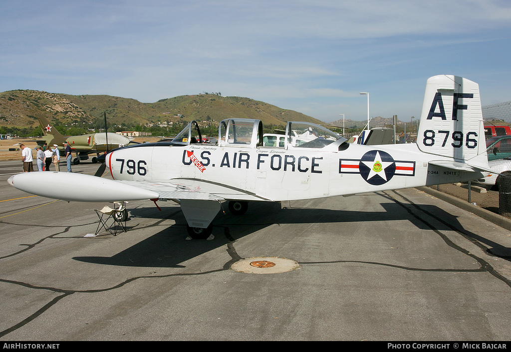 Aircraft Photo of N34TX / 8796 | Beech T-34A Mentor (45) | USA - Air Force | AirHistory.net #6005