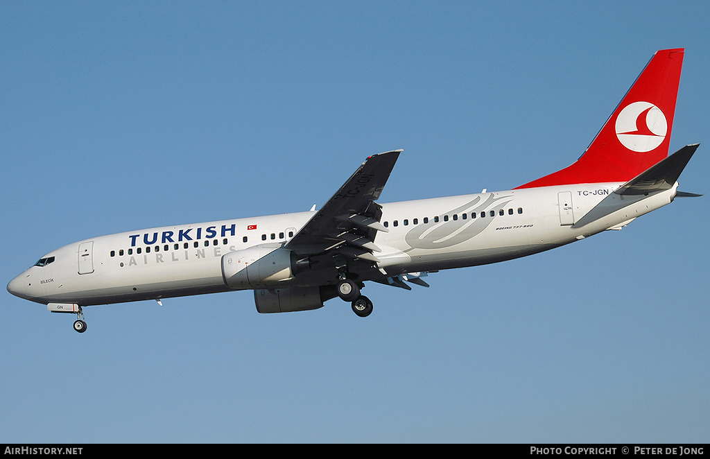 Aircraft Photo of TC-JGN | Boeing 737-8F2 | Turkish Airlines | AirHistory.net #6016