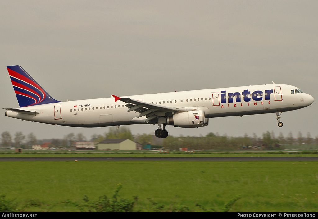 Aircraft Photo of TC-IEG | Airbus A321-231 | Inter Airlines | AirHistory.net #6080