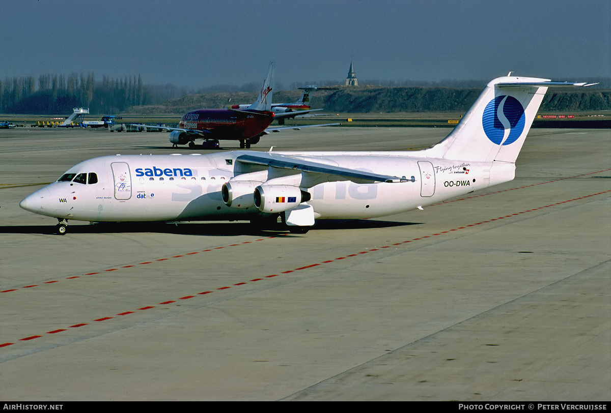Aircraft Photo of OO-DWA | British Aerospace Avro 146-RJ100 | Sabena | AirHistory.net #6090