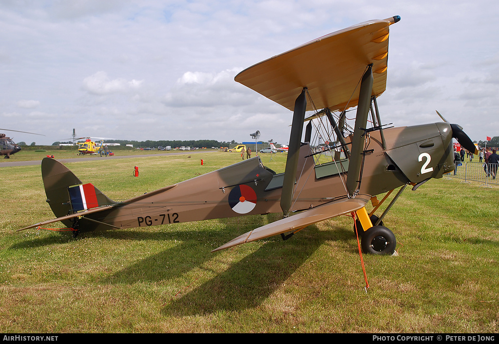 Aircraft Photo of PH-CSL / PG712 | De Havilland D.H. 82A Tiger Moth II | Netherlands - Air Force | AirHistory.net #6141