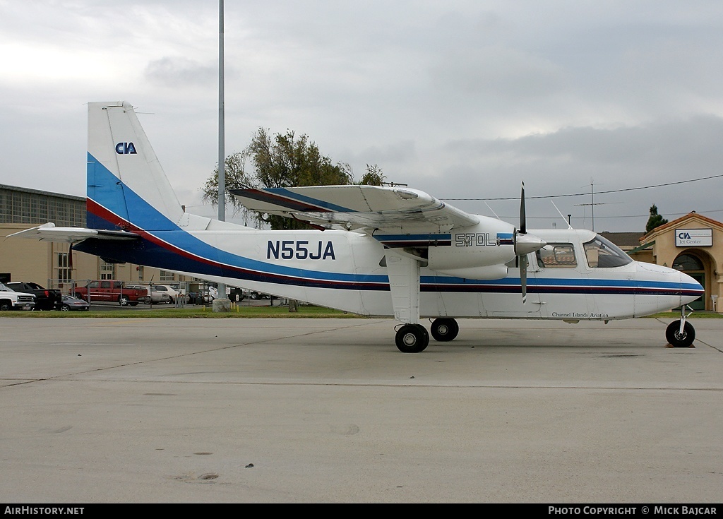 Aircraft Photo of N55JA | Britten-Norman BN-2 Islander | Channel Islands Aviation | AirHistory.net #6160