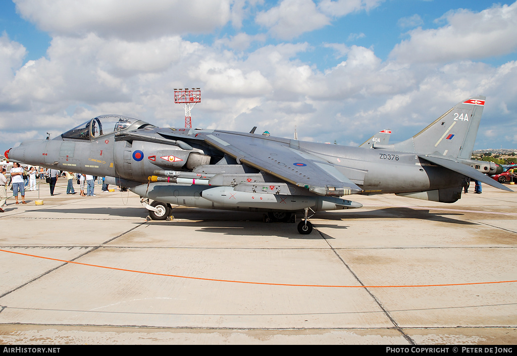 Aircraft Photo of ZD376 | British Aerospace Harrier GR7A | UK - Air Force | AirHistory.net #6168