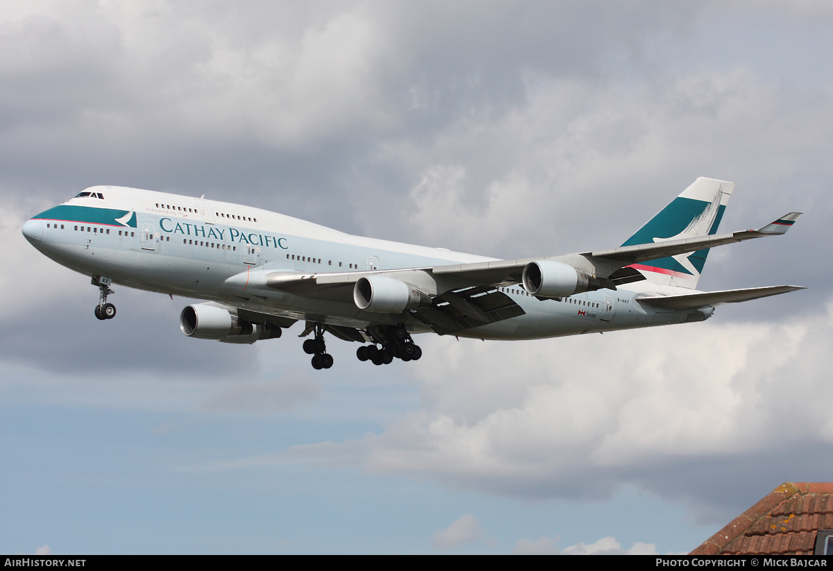 Aircraft Photo of B-HKF | Boeing 747-412 | Cathay Pacific Airways | AirHistory.net #6179