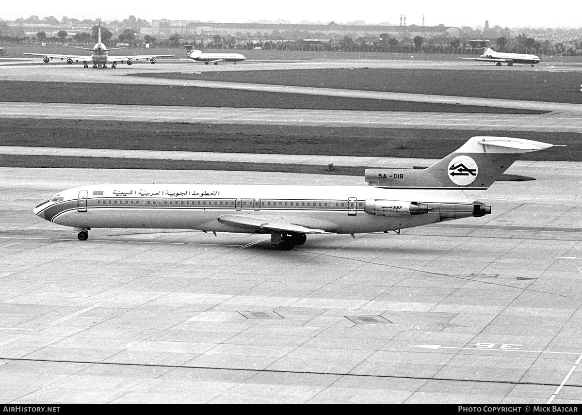 Aircraft Photo of 5A-DIB | Boeing 727-2L5/Adv | Libyan Arab Airlines | AirHistory.net #6181