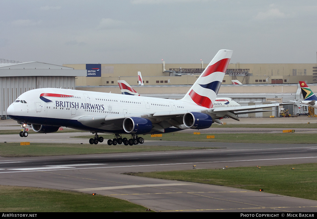 Aircraft Photo of G-XLEA | Airbus A380-841 | British Airways | AirHistory.net #6186