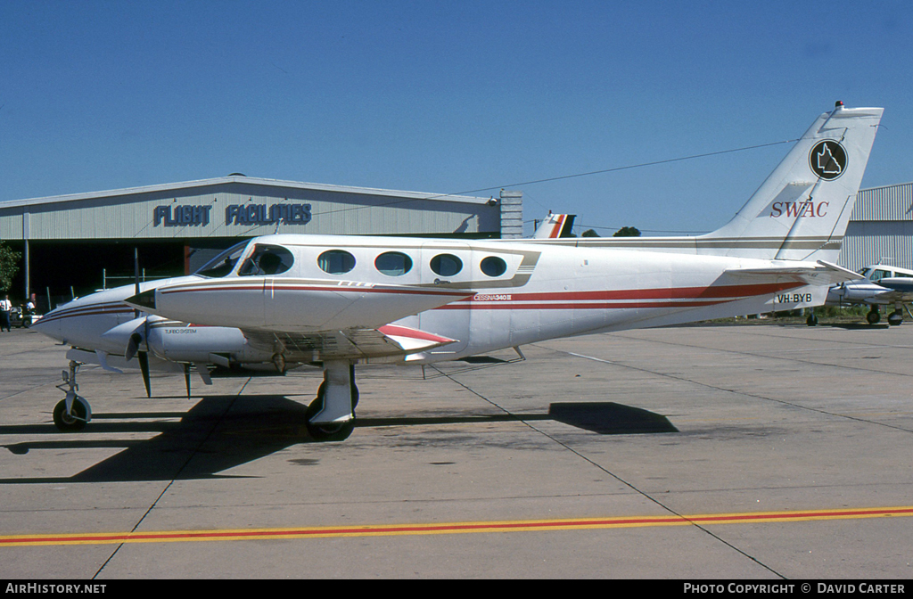 Aircraft Photo of VH-BYB | Cessna 340A II | State Wide Air Charter - SWAC | AirHistory.net #6208