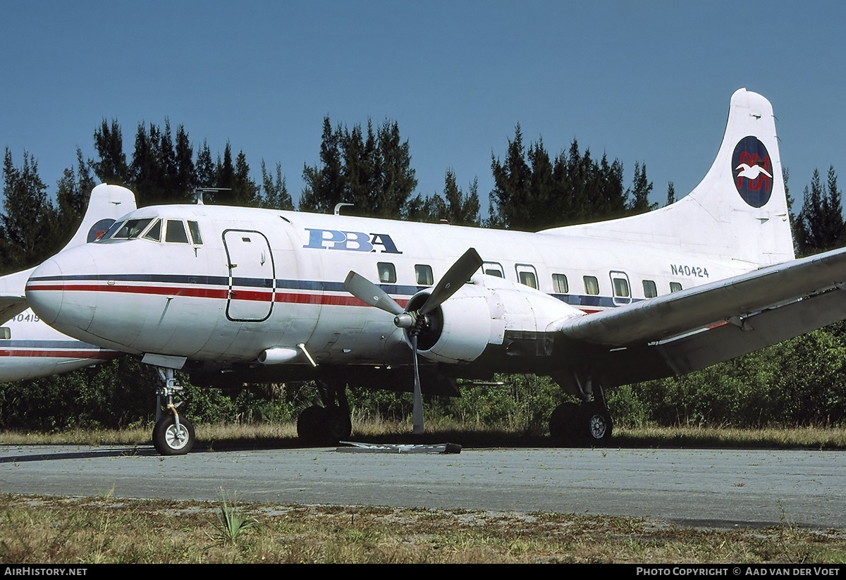 Aircraft Photo of N40424 | Martin 404 | PBA - Provincetown-Boston Airline | AirHistory.net #6236