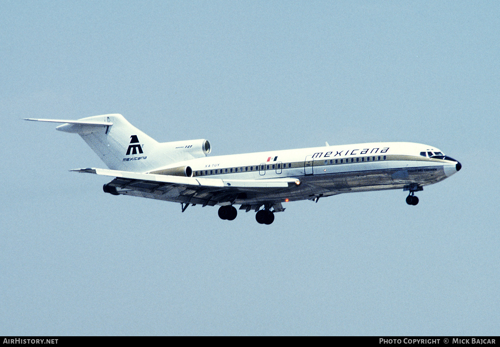 Aircraft Photo of XA-TUY | Boeing 727-114 | Mexicana | AirHistory.net #6306