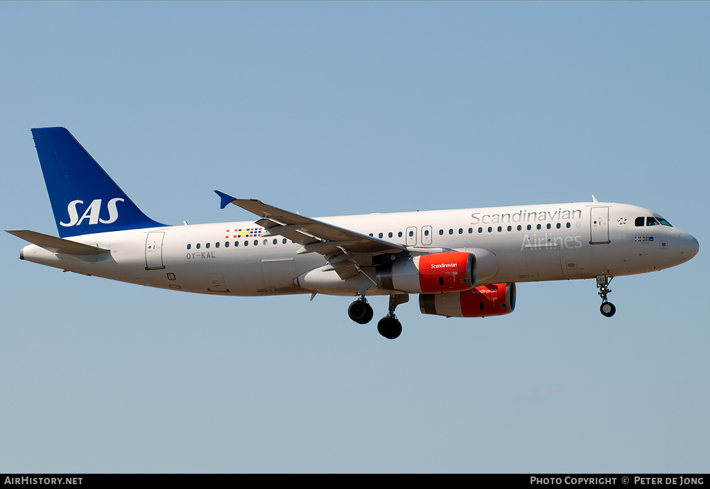 Aircraft Photo of OY-KAL | Airbus A320-232 | Scandinavian Airlines - SAS | AirHistory.net #6315