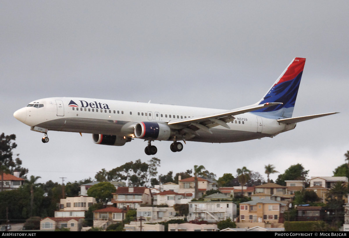 Aircraft Photo of N3759 | Boeing 737-832 | Delta Air Lines | AirHistory.net #6417