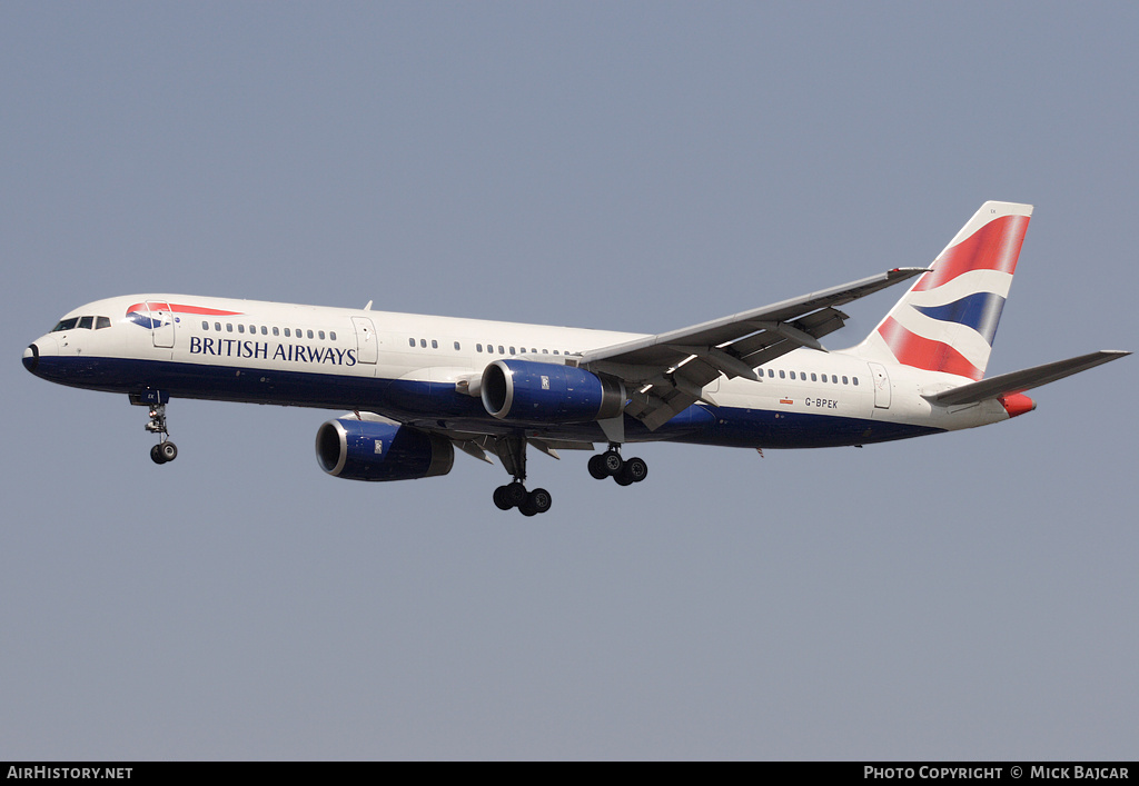 Aircraft Photo of G-BPEK | Boeing 757-236 | British Airways | AirHistory.net #6440