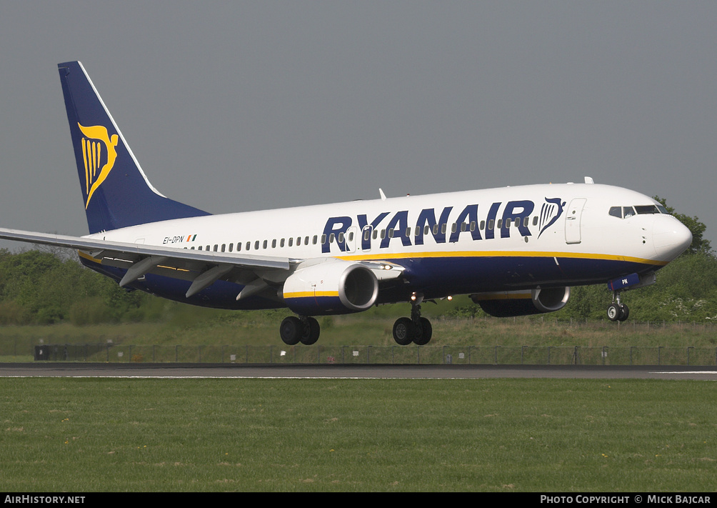 Aircraft Photo of EI-DPN | Boeing 737-8AS | Ryanair | AirHistory.net #6461