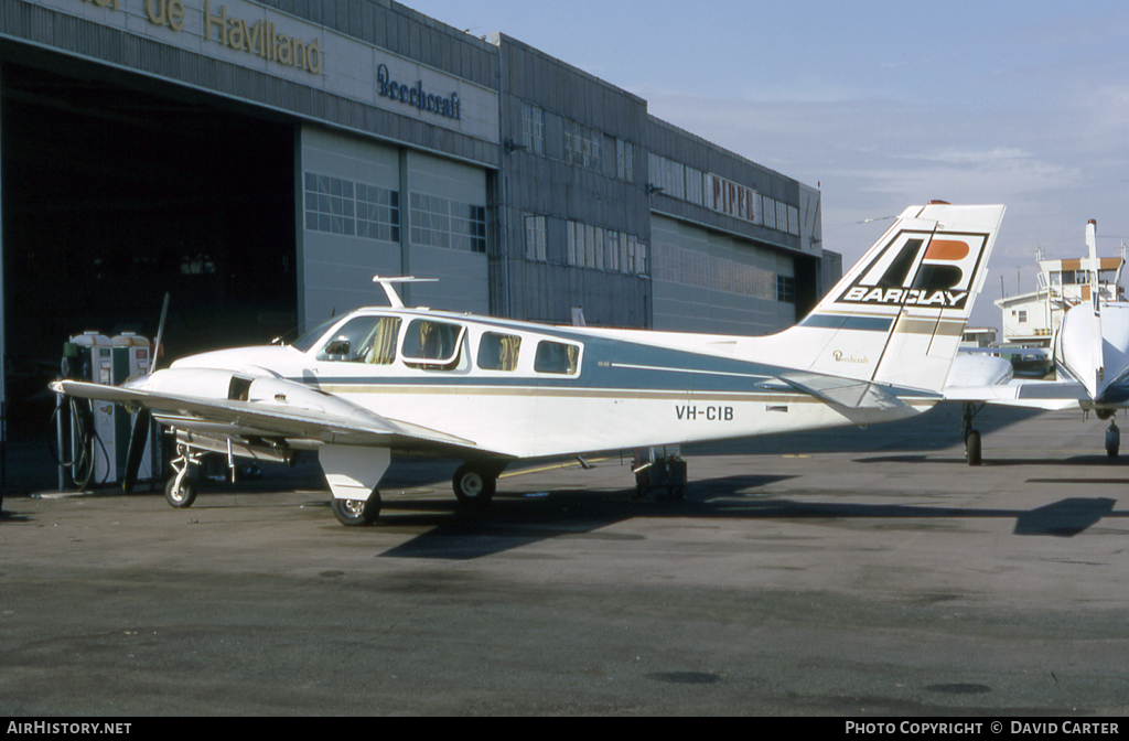 Aircraft Photo of VH-CIB | Beech 58 Baron | Barclay Brothers | AirHistory.net #6510