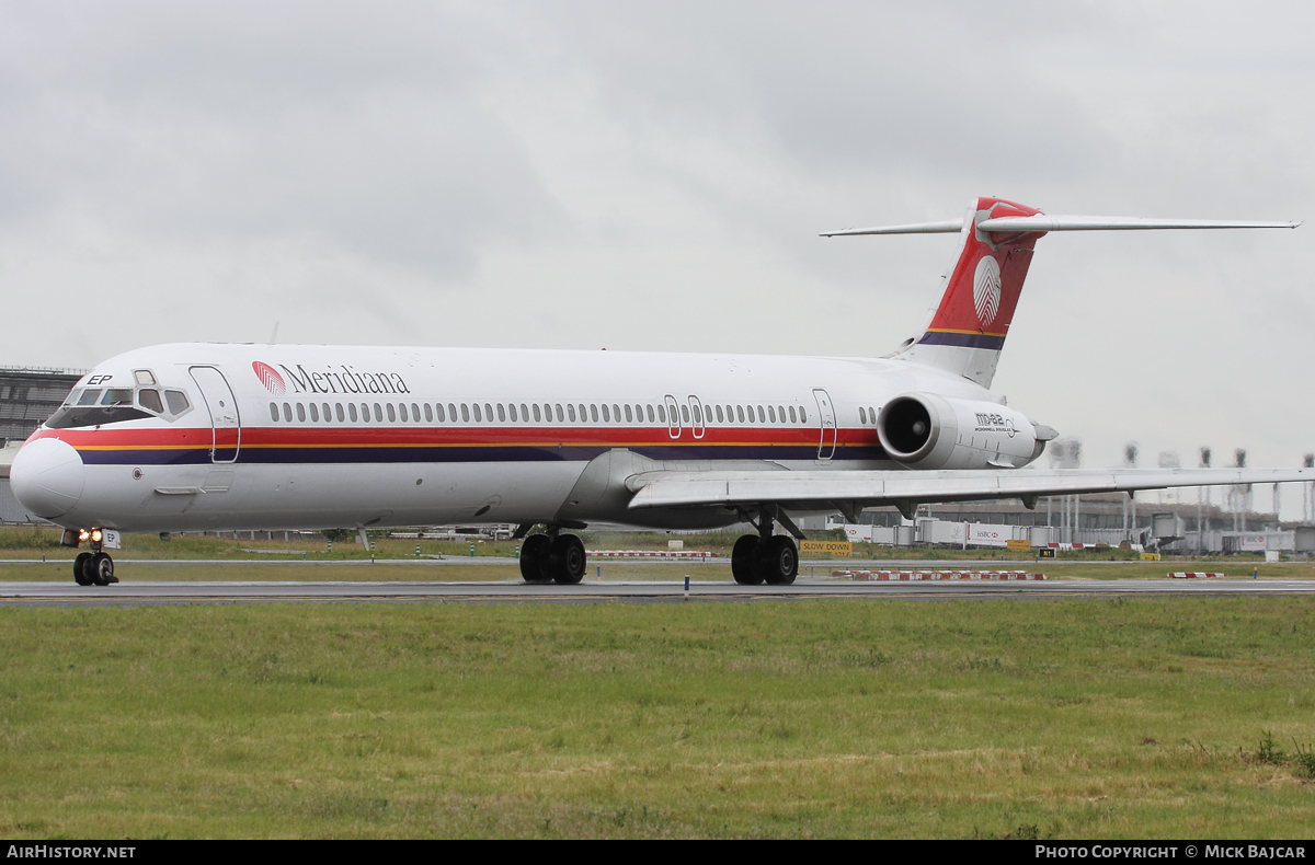 Aircraft Photo of I-SMEP | McDonnell Douglas MD-82 (DC-9-82) | Meridiana | AirHistory.net #6552