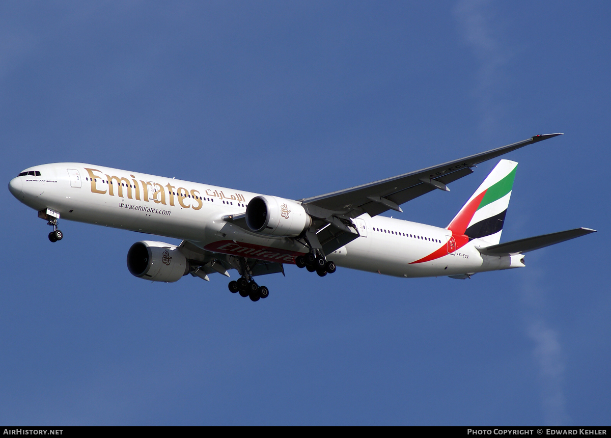 Aircraft Photo of A6-ECX | Boeing 777-31H/ER | Emirates | AirHistory.net #6558