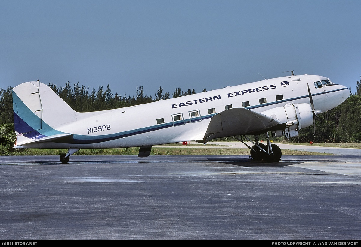 Aircraft Photo of N139PB | Douglas DC-3-314A | Eastern Express | AirHistory.net #6614