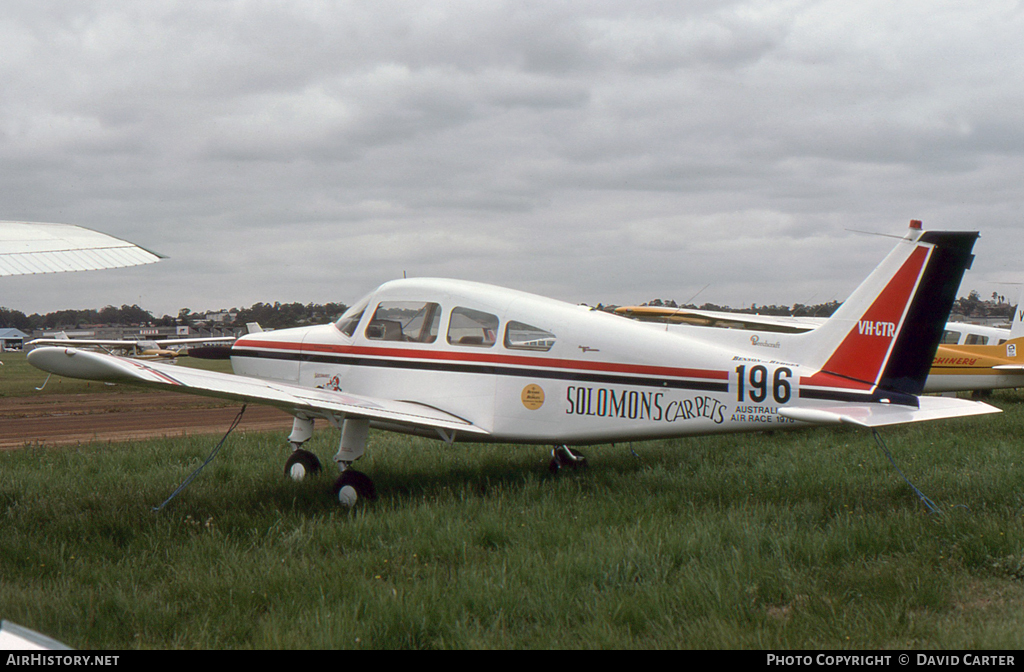 Aircraft Photo of VH-CTR | Beech A23A Musketeer Custom III | Solomons Carpets | AirHistory.net #6722