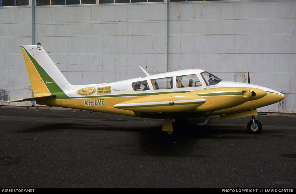 Aircraft Photo of VH-CVE | Piper PA-30-160 Twin Comanche B | Boles Transport | AirHistory.net #6752