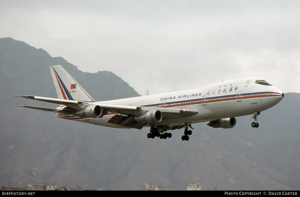 Aircraft Photo of B-1860 | Boeing 747-132 | China Airlines | AirHistory.net #6772