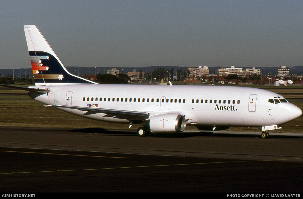 Aircraft Photo of VH-CZD | Boeing 737-377 | Ansett | AirHistory.net #6789