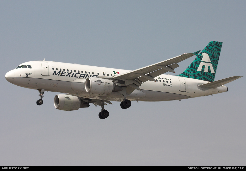 Aircraft Photo of N706MX | Airbus A319-112 | Mexicana | AirHistory.net #6793