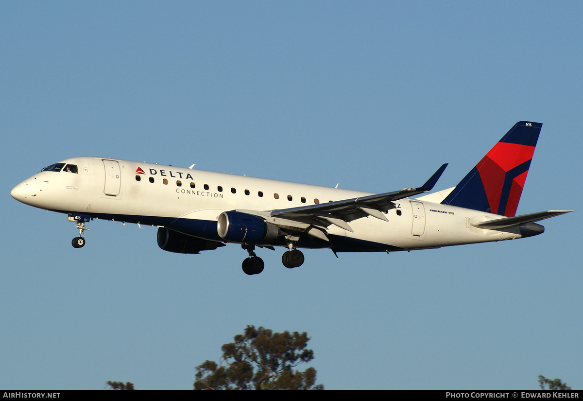 Aircraft Photo of N616CZ | Embraer 175LR (ERJ-170-200LR) | Delta Connection | AirHistory.net #6821