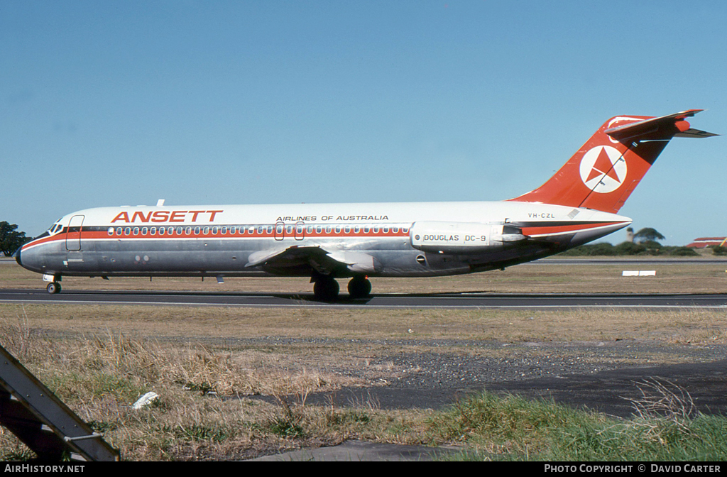 Aircraft Photo of VH-CZL | McDonnell Douglas DC-9-31 | Ansett Airlines of Australia | AirHistory.net #6847