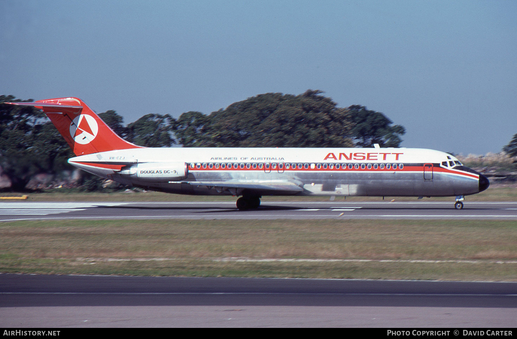 Aircraft Photo of VH-CZJ | McDonnell Douglas DC-9-31 | Ansett Airlines of Australia | AirHistory.net #6856