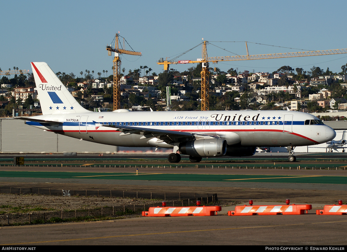 Aircraft Photo of N475UA | Airbus A320-232 | United Airlines | AirHistory.net #6864