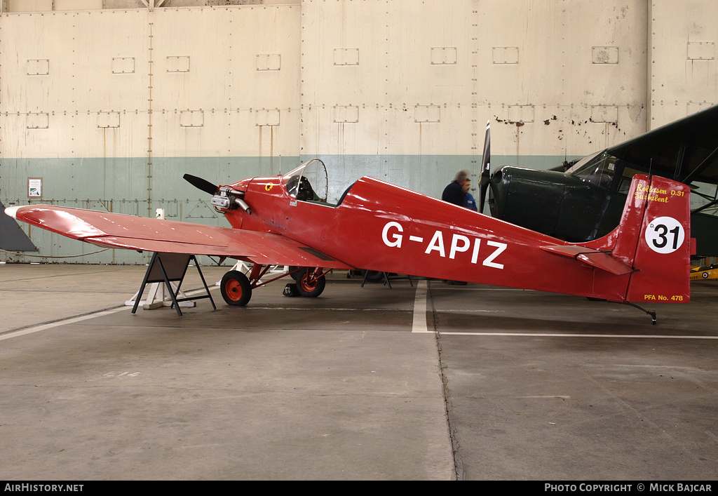 Aircraft Photo of G-APIZ | Druine D-31 Turbulent | AirHistory.net #6872