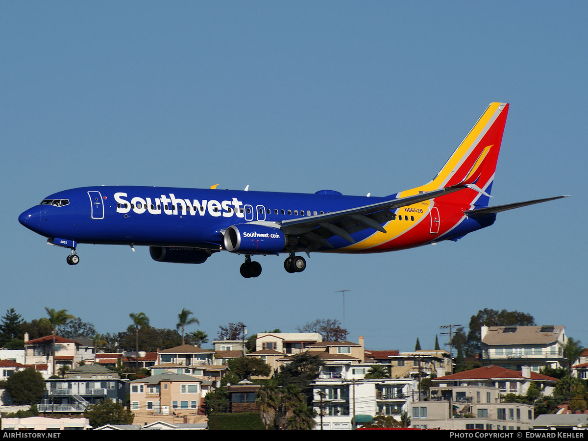 Aircraft Photo of N8652B | Boeing 737-8H4 | Southwest Airlines | AirHistory.net #6920