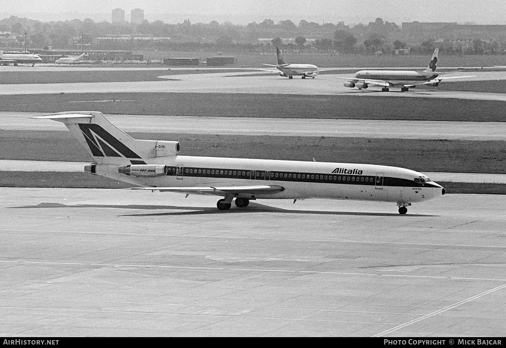 Aircraft Photo of I-DIRI | Boeing 727-243/Adv | Alitalia | AirHistory.net #6978