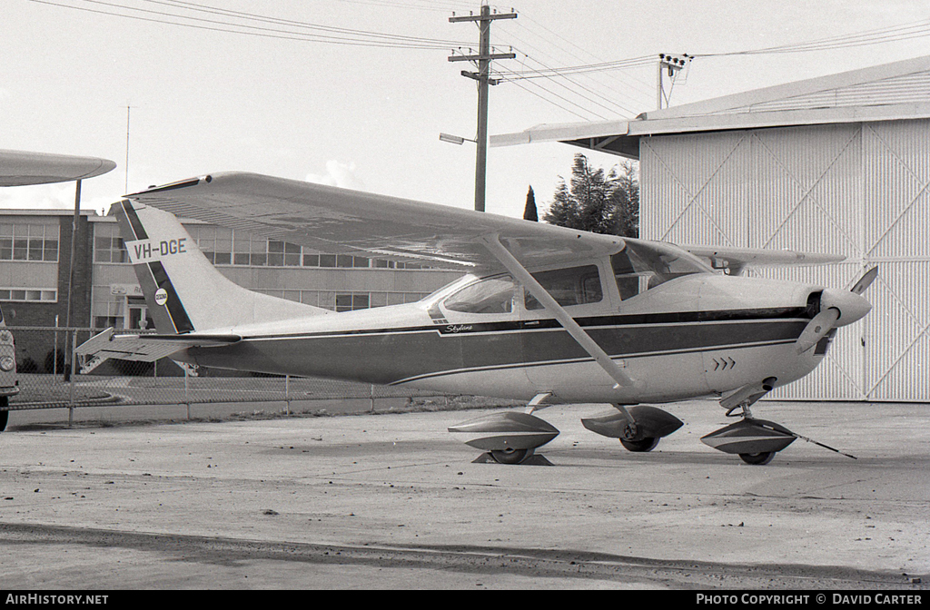 Aircraft Photo of VH-DGE | Cessna 182G Skylane | AirHistory.net #7028