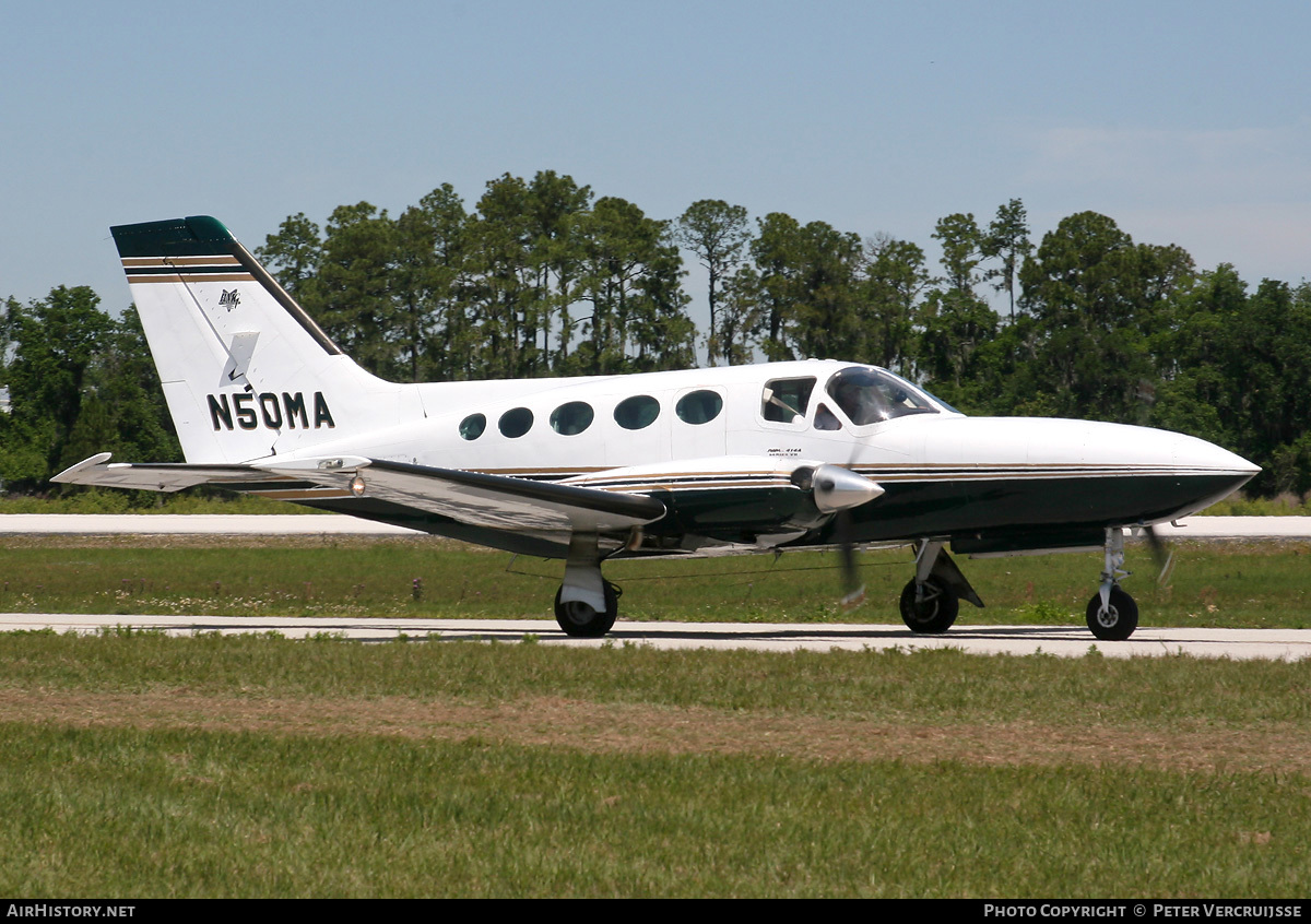 Aircraft Photo of N50MA | Cessna 414A Chancellor RAM Srs.7 | RMG - Restaurant Management Group | AirHistory.net #7065