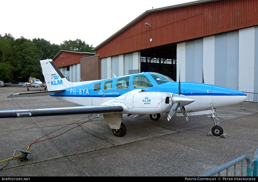 Aircraft Photo of PH-BYA | Beech 58 Baron | KLM Luchtvaartschool | AirHistory.net #7098