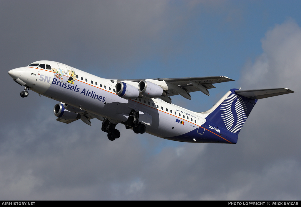 Aircraft Photo of OO-DWH | British Aerospace Avro 146-RJ100 | SN Brussels Airlines | AirHistory.net #7102