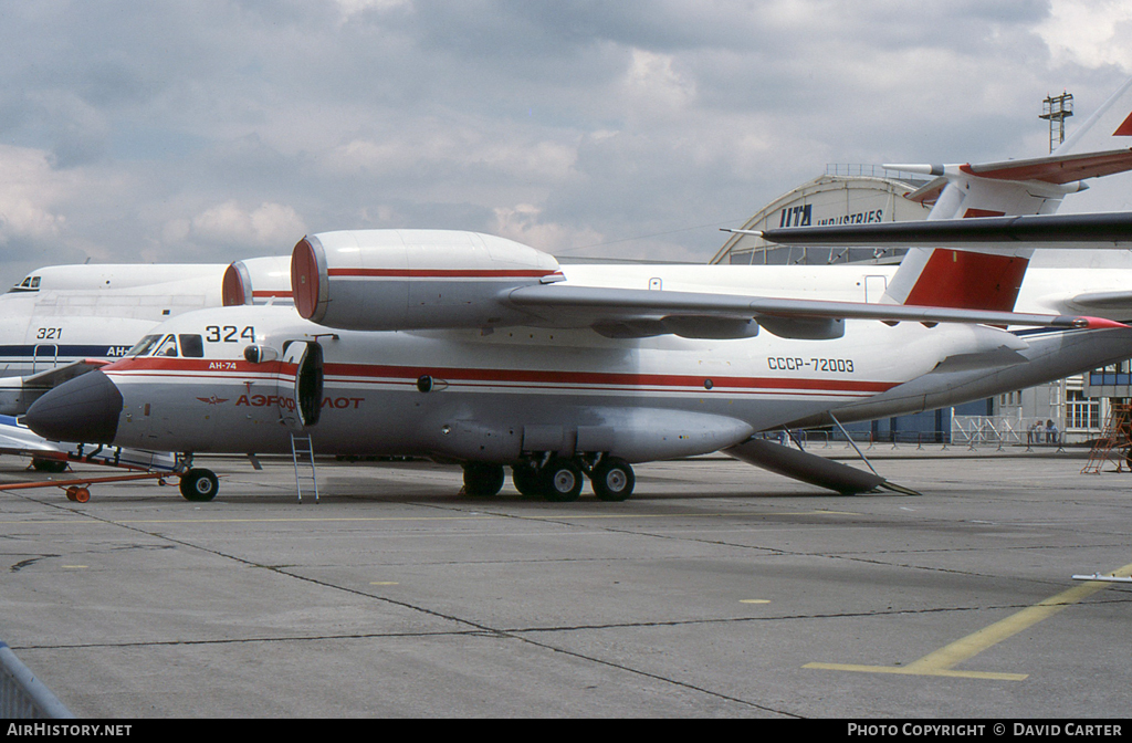 Aircraft Photo of CCCP-72003 | Antonov An-74 | Aeroflot | AirHistory.net #7141