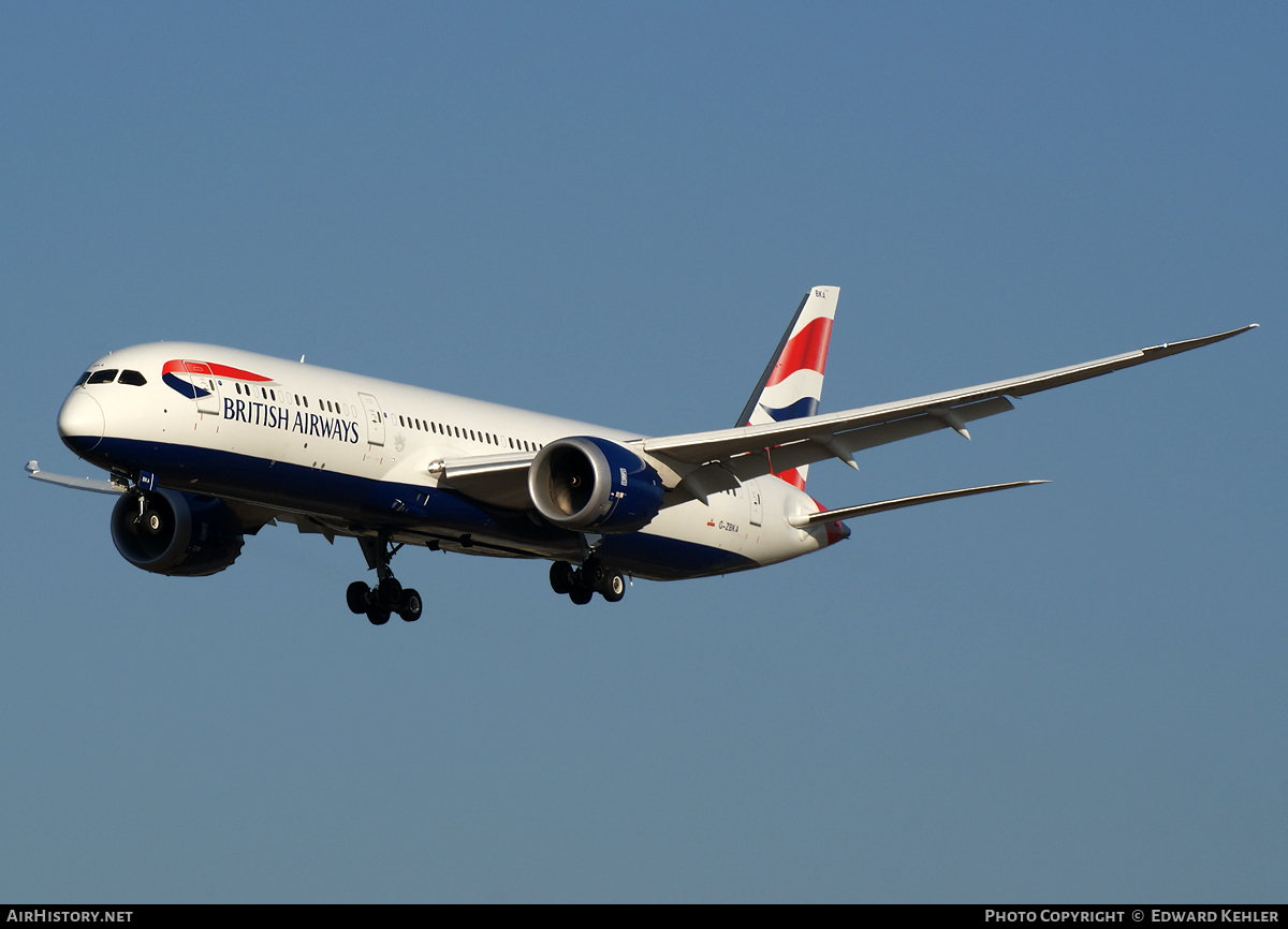 Aircraft Photo of G-ZBKA | Boeing 787-9 Dreamliner | British Airways | AirHistory.net #7196