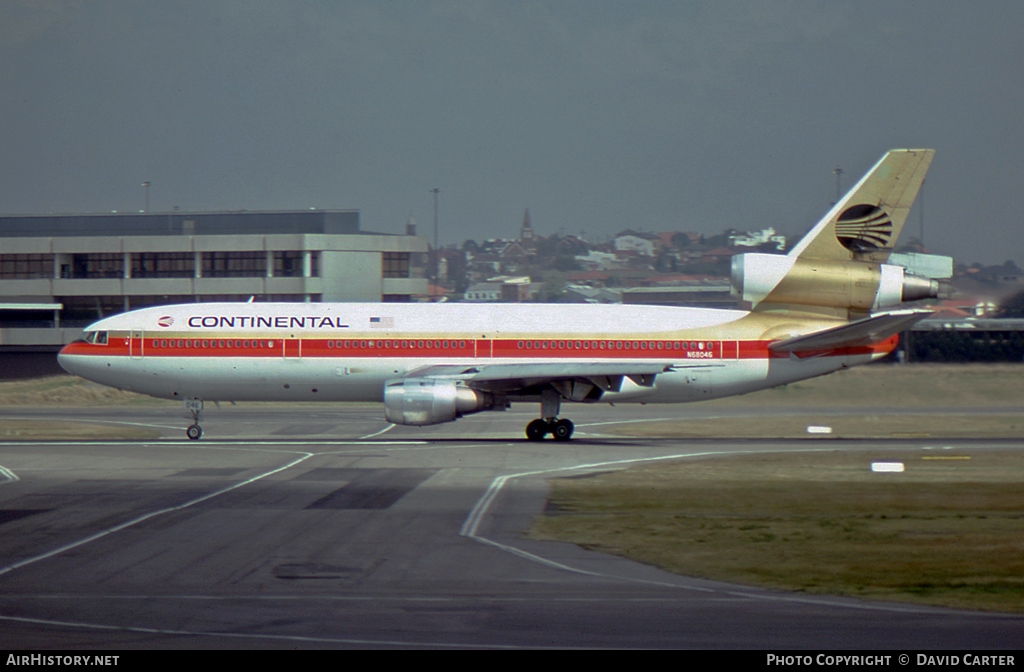 Aircraft Photo of N68046 | McDonnell Douglas DC-10-10 | Continental Airlines | AirHistory.net #7232